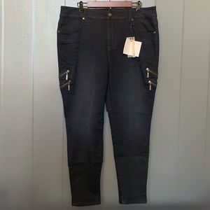 Melissa McCarthy Seven7 Zipper Pencil Jeans 16
